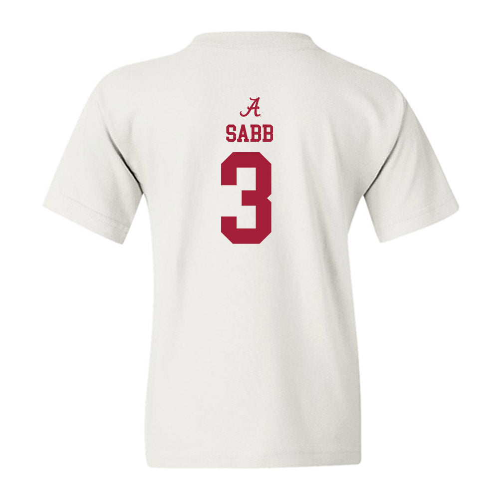 Alabama - NCAA Football : Keon Sabb - Classic Shersey Youth T-Shirt-1