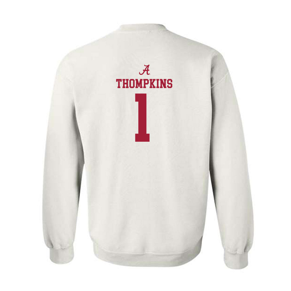 Alabama - NCAA Football : Devan Thompkins - Classic Shersey Crewneck Sweatshirt-1