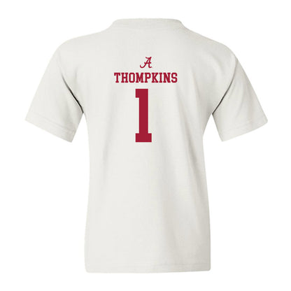 Alabama - NCAA Football : Devan Thompkins - Classic Shersey Youth T-Shirt-1