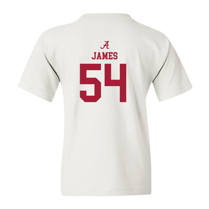 Alabama - NCAA Football : Jayvin James - Classic Shersey Youth T-Shirt-1