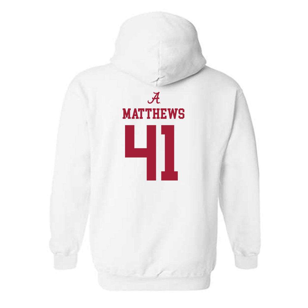 Alabama - NCAA Football : Jamarion Matthews - Classic Shersey Hooded Sweatshirt-1