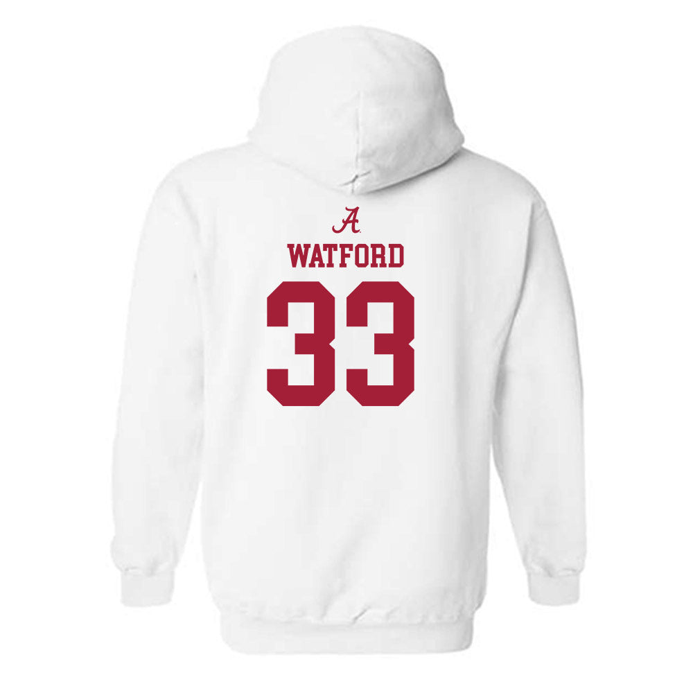 Alabama - NCAA Football : Adam Watford - Classic Shersey Hooded Sweatshirt-1