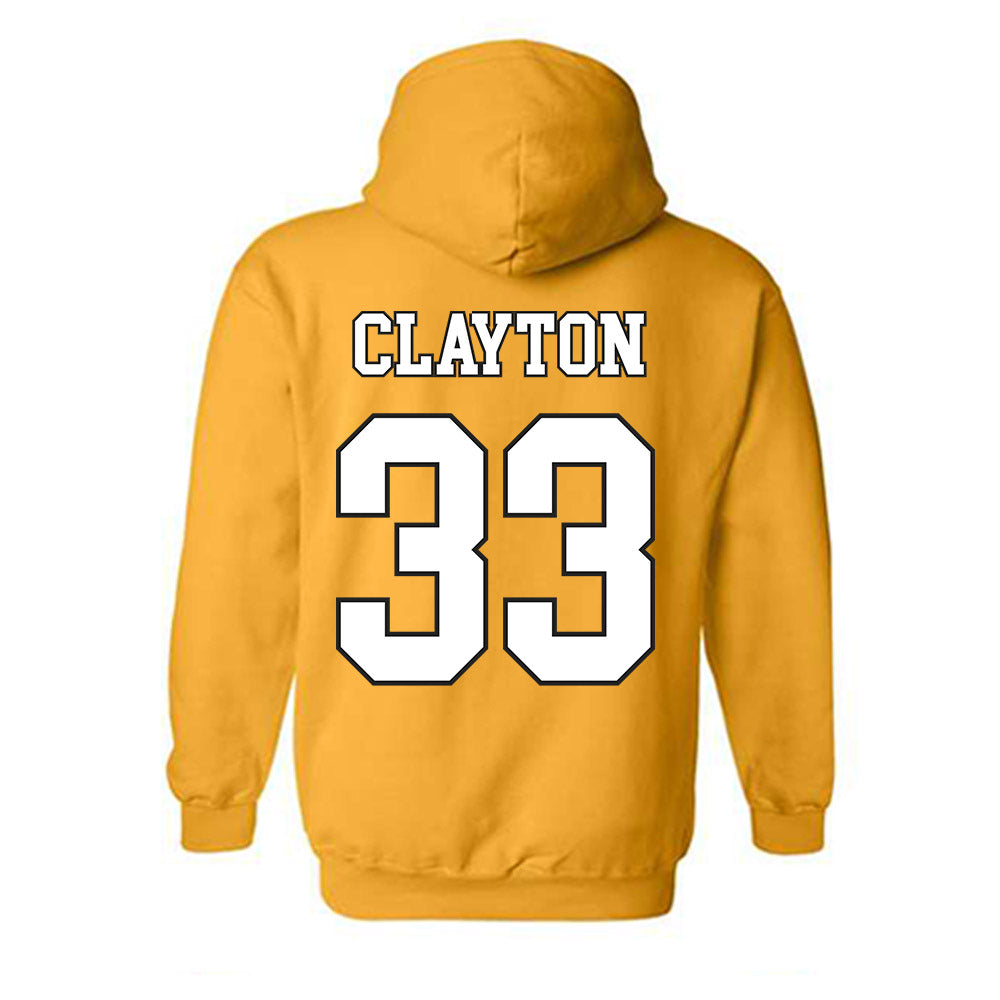 App State - NCAA Men's Basketball : Grant Clayton - Generic Shersey Hooded Sweatshirt-1