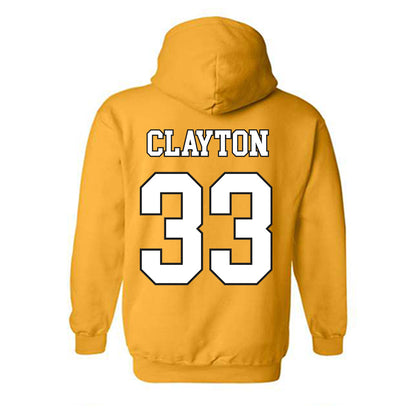 App State - NCAA Men's Basketball : Grant Clayton - Generic Shersey Hooded Sweatshirt-1