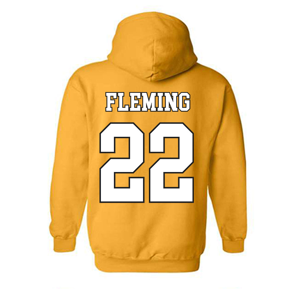 App State - NCAA Football : Semaj Fleming - Generic Shersey Hooded Sweatshirt-1