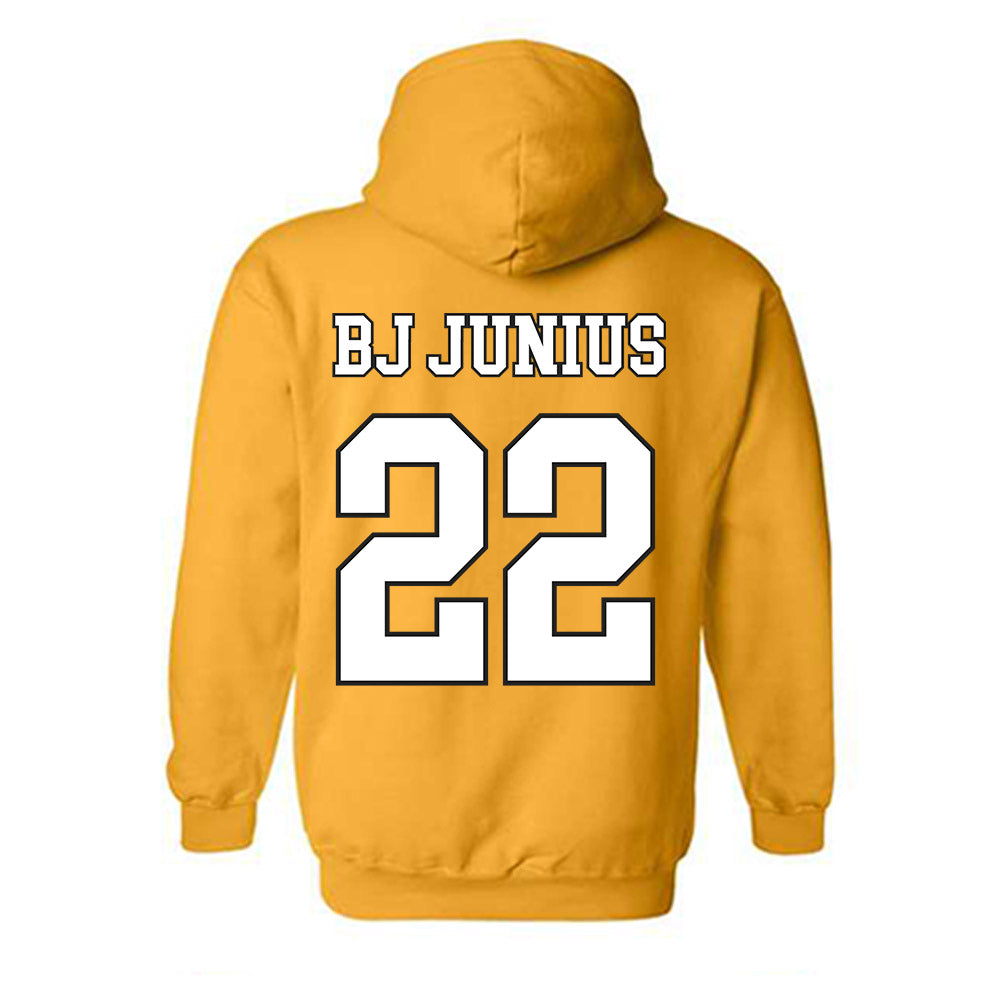 App State - NCAA Football : Bryant "BJ" Junius - Generic Shersey Hooded Sweatshirt-1