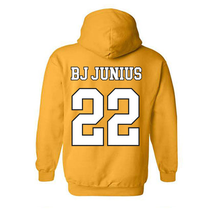 App State - NCAA Football : Bryant "BJ" Junius - Generic Shersey Hooded Sweatshirt-1
