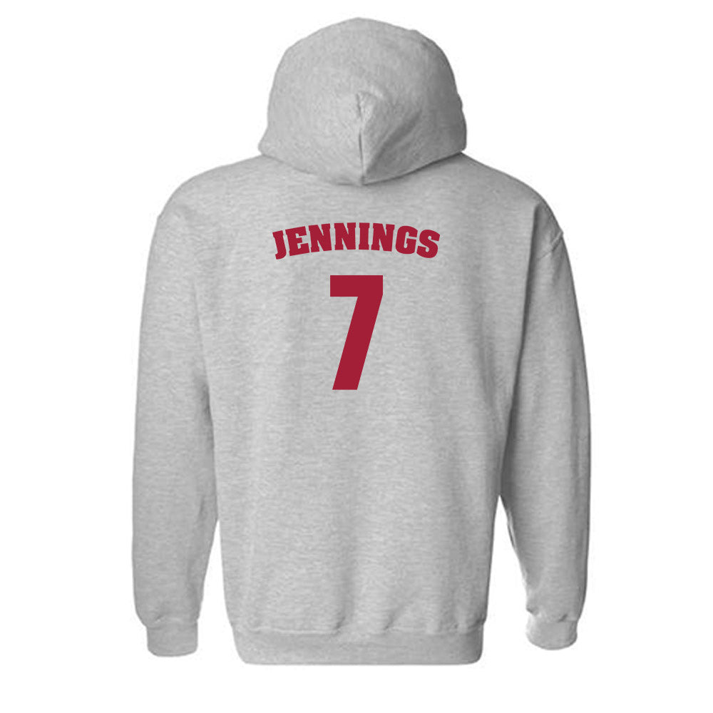 Alabama - NCAA Women's Basketball : Waiata Jennings - Sports Shersey Hooded Sweatshirt-1