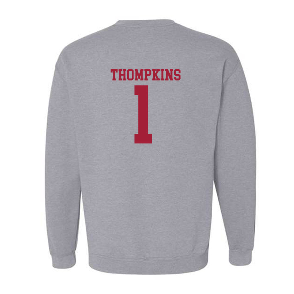 Alabama - NCAA Football : Devan Thompkins - Classic Shersey Crewneck Sweatshirt-1