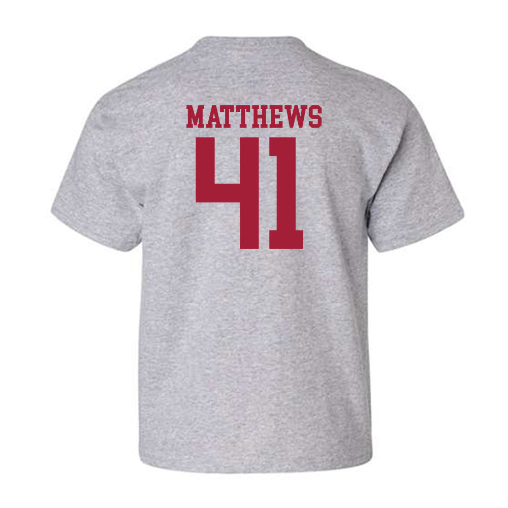 Alabama - NCAA Football : Jamarion Matthews - Classic Shersey Youth T-Shirt-1