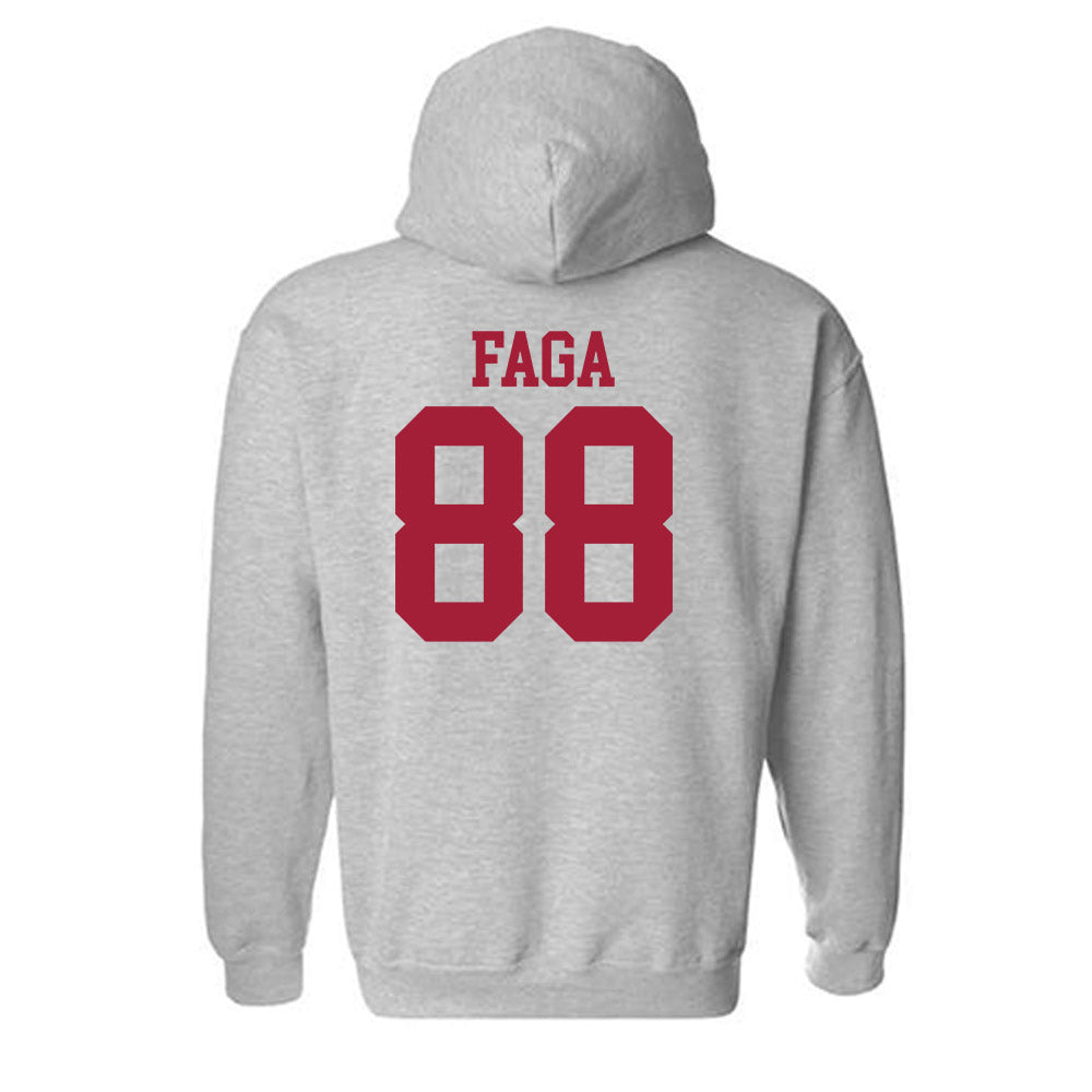 Alabama - NCAA Football : Isaia Faga - Classic Shersey Hooded Sweatshirt-1