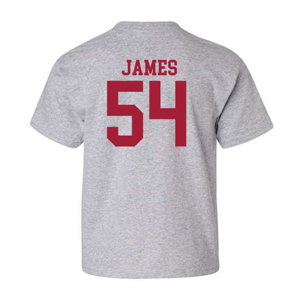 Alabama - NCAA Football : Jayvin James - Classic Shersey Youth T-Shirt-1