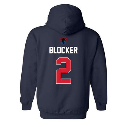 DePaul - NCAA Men's Basketball : Layden Blocker - Sports Shersey Hooded Sweatshirt-1
