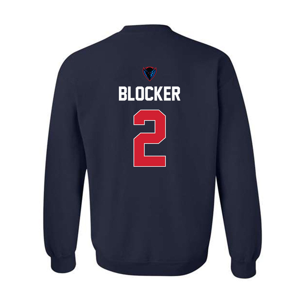 DePaul - NCAA Men's Basketball : Layden Blocker - Sports Shersey Crewneck Sweatshirt-1