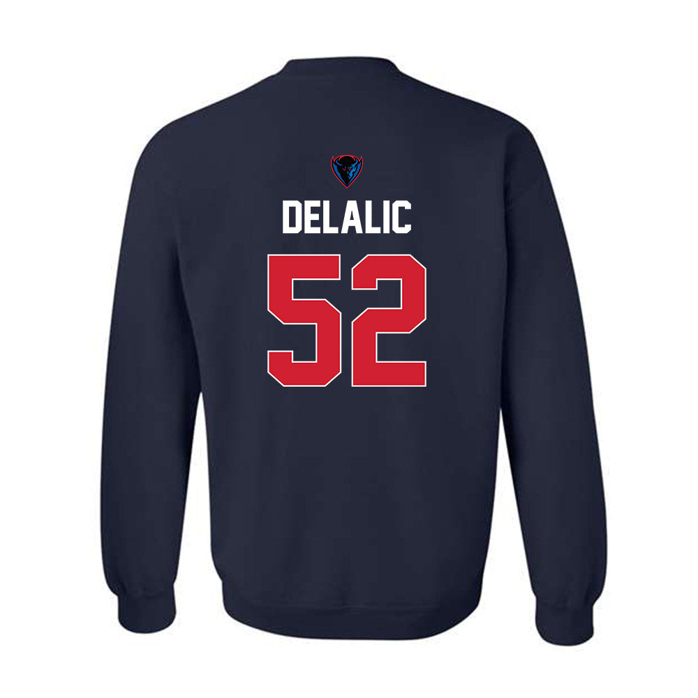 DePaul - NCAA Men's Basketball : Amsal Delalic - Sports Shersey Crewneck Sweatshirt-1