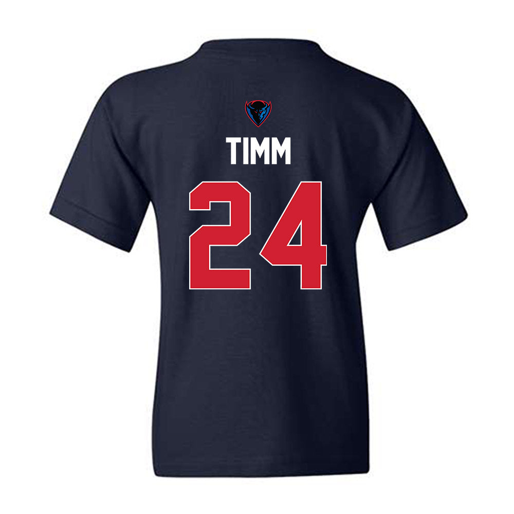 DePaul - NCAA Women's Basketball : Ally Timm - Sports Shersey Youth T-Shirt-1