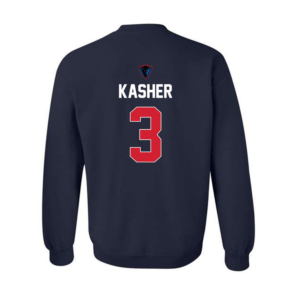 DePaul - NCAA Men's Basketball : Nate Kasher - Sports Shersey Crewneck Sweatshirt-1
