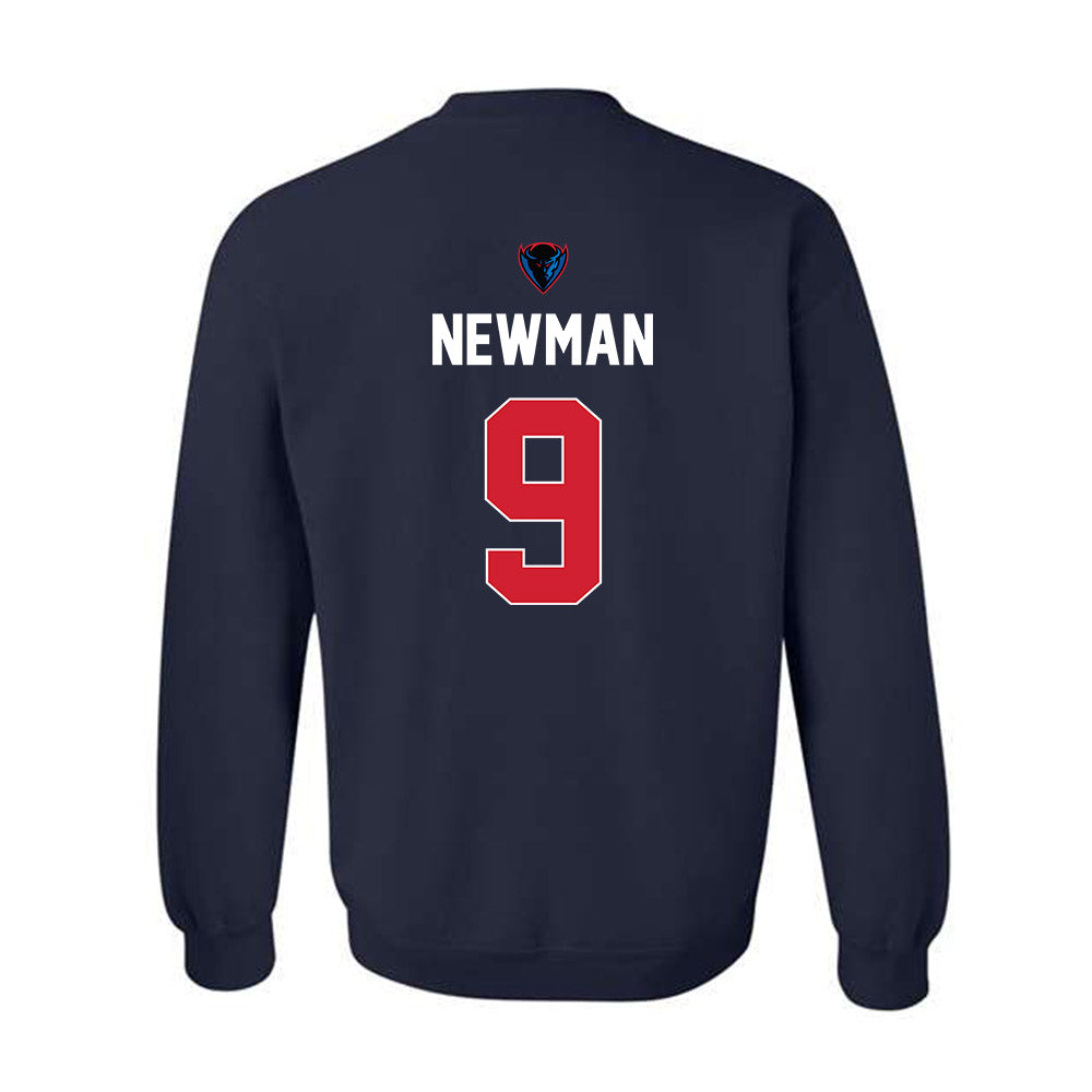 DePaul - NCAA Women's Basketball : Meg Newman - Sports Shersey Crewneck Sweatshirt-1