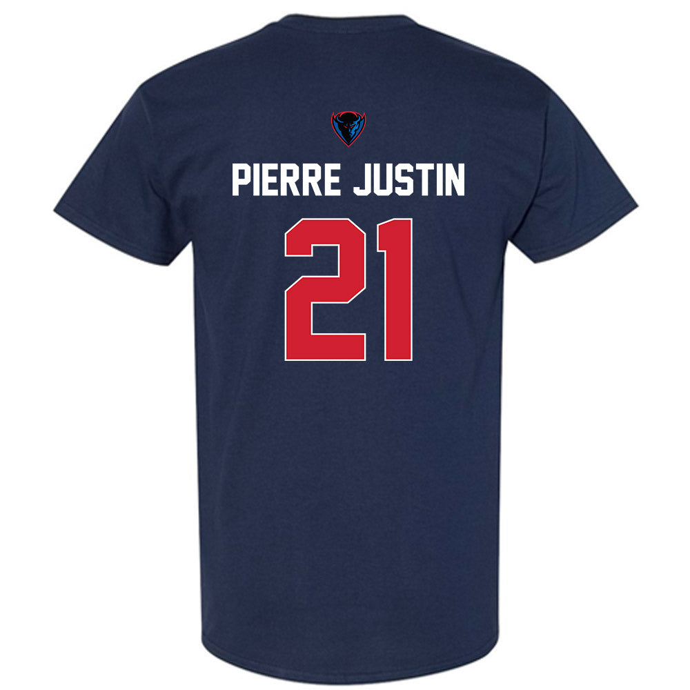 DePaul - NCAA Men's Basketball : Theo Pierre Justin - Sports Shersey T-Shirt-1