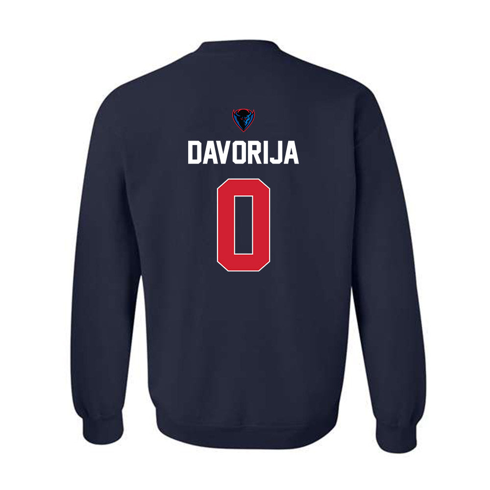 DePaul - NCAA Women's Basketball : Gina Davorija - Sports Shersey Crewneck Sweatshirt-1