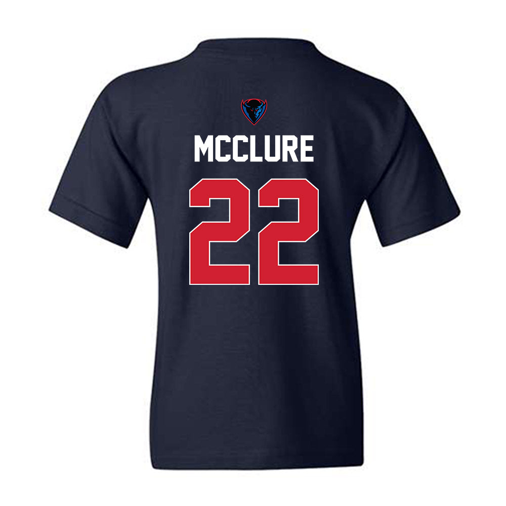 DePaul - NCAA Men's Basketball : Kruz McClure - Sports Shersey Youth T-Shirt-1
