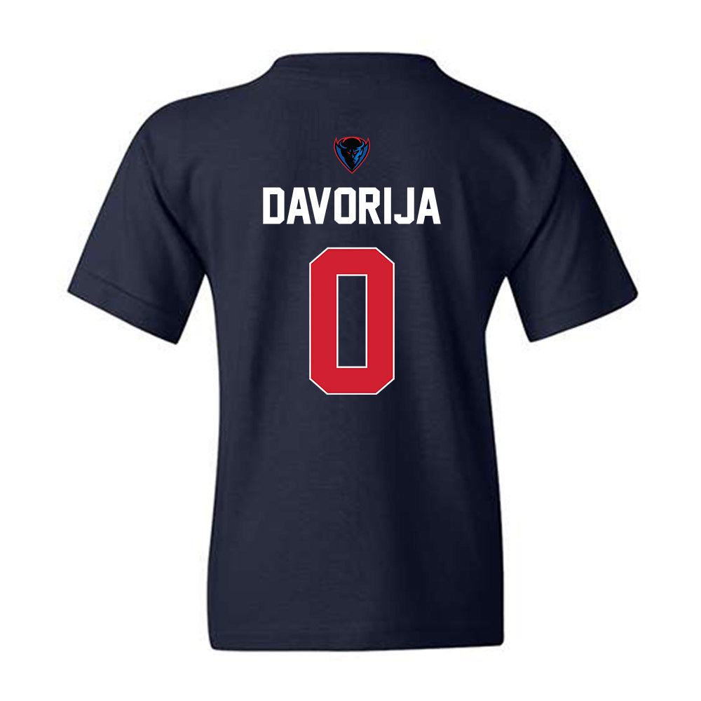 DePaul - NCAA Women's Basketball : Gina Davorija - Sports Shersey Youth T-Shirt-1