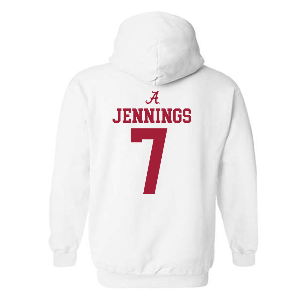 Alabama - NCAA Women's Basketball : Waiata Jennings - Sports Shersey Hooded Sweatshirt-1
