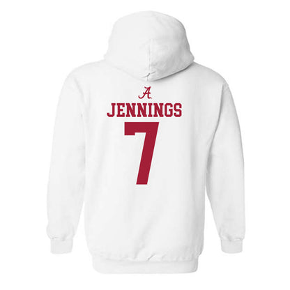 Alabama - NCAA Women's Basketball : Waiata Jennings - Sports Shersey Hooded Sweatshirt-1
