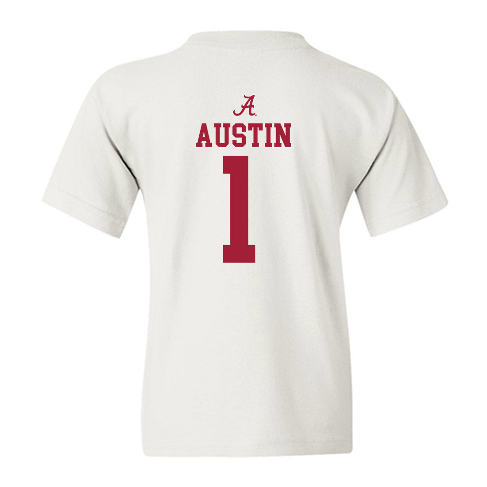 Alabama - NCAA Women's Basketball : Ace Austin - Sports Shersey Youth T-Shirt-1