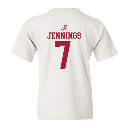 Alabama - NCAA Women's Basketball : Waiata Jennings - Sports Shersey Youth T-Shirt-1
