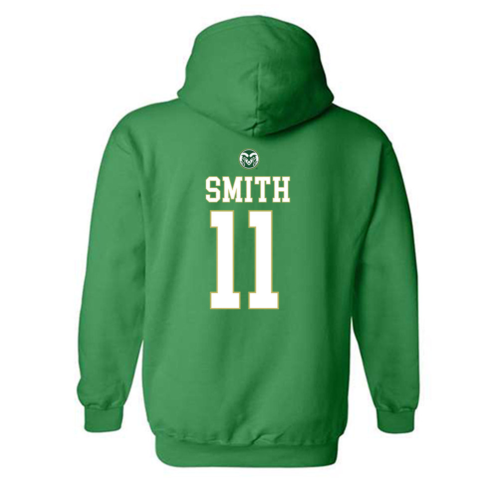 Colorado State - NCAA Women's Basketball : Gianna Smith - Hooded Sweatshirt-1