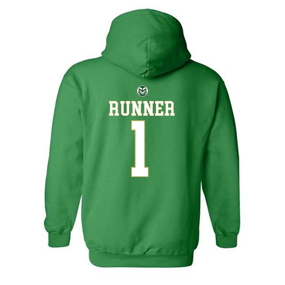 Colorado State - NCAA Women's Basketball : Camryn Runner - Hooded Sweatshirt-1