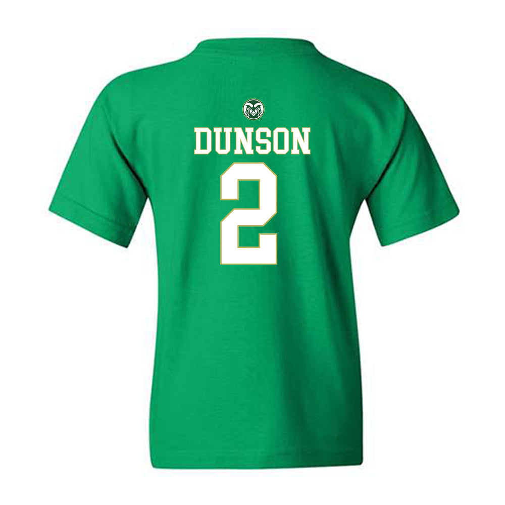 Colorado State - NCAA Men's Basketball : Pops Dunson - Youth T-Shirt-1