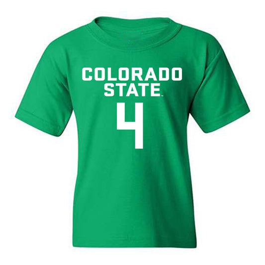 Colorado State - NCAA Men's Basketball : Jase Butler - Youth T-Shirt-0