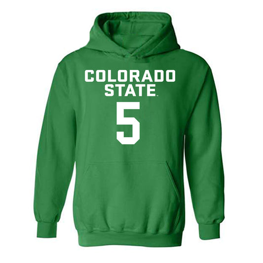 Colorado State - NCAA Men's Basketball : Jonathan Mekonnen - Hooded Sweatshirt-0