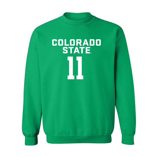 Colorado State - NCAA Women's Basketball : Gianna Smith - Crewneck Sweatshirt-0