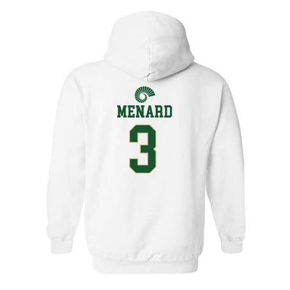 Colorado State - NCAA Men's Basketball : Justin Menard - Classic Shersey Hooded Sweatshirt-1