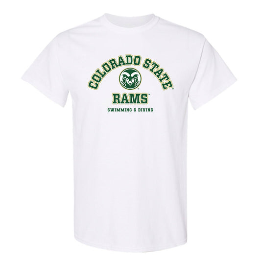 Colorado State - NCAA Women's Swimming & Diving : Gabby Hall - Classic Shersey T-Shirt-0