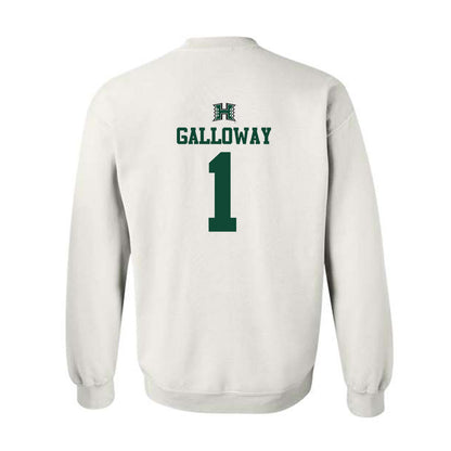 Hawaii - NCAA Men's Volleyball : Chaz Galloway - Replica Shersey Crewneck Sweatshirt-1
