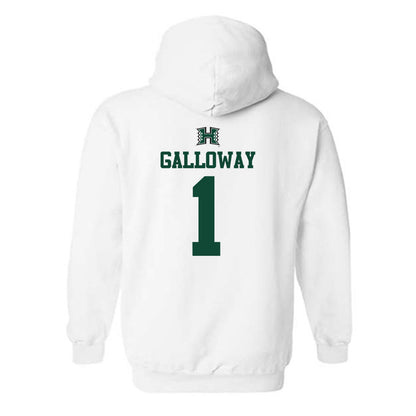 Hawaii - NCAA Men's Volleyball : Chaz Galloway - Replica Shersey Hooded Sweatshirt-1