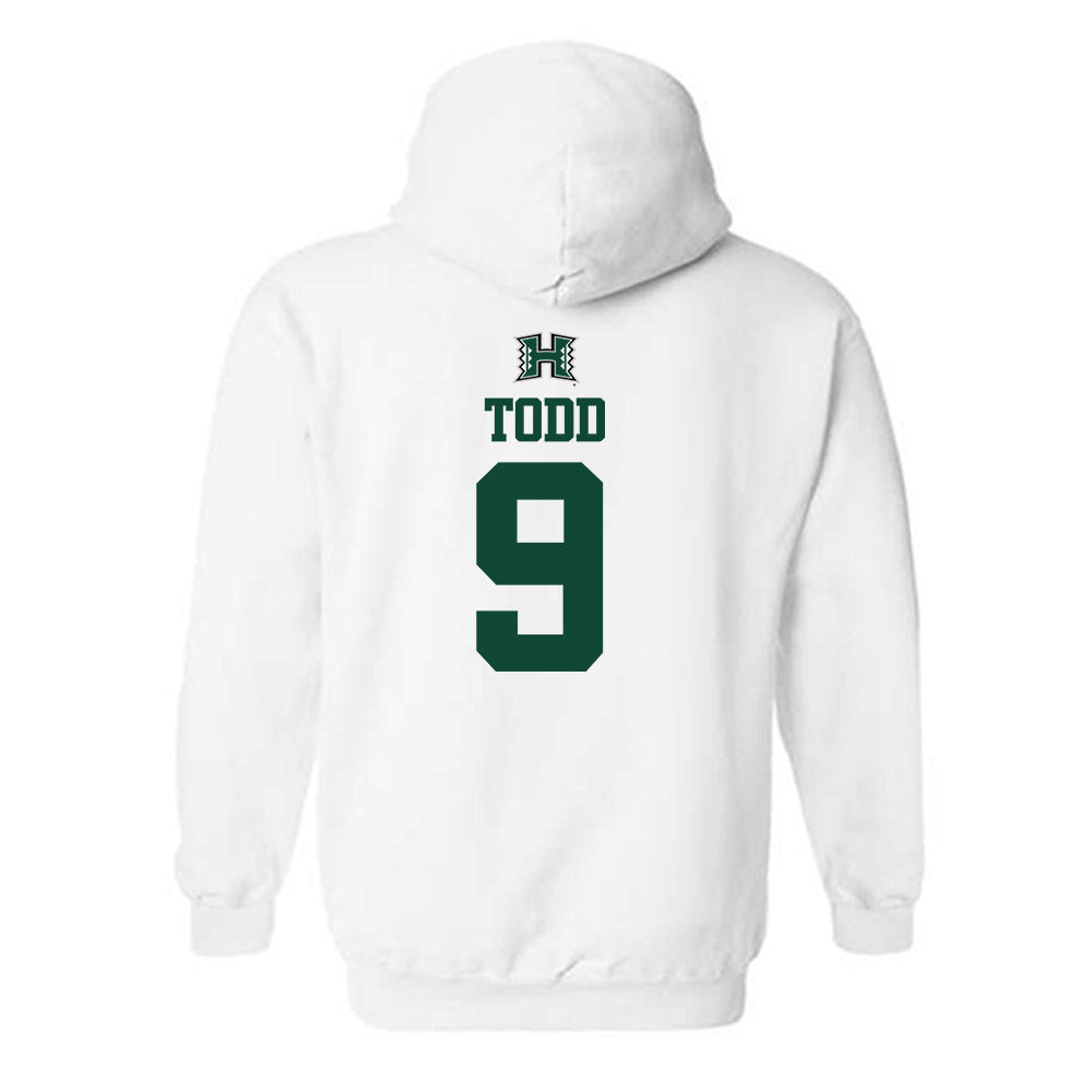 Hawaii - NCAA Men's Volleyball : Justin Todd - Replica Shersey Hooded Sweatshirt-1