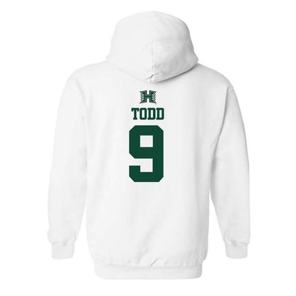 Hawaii - NCAA Men's Volleyball : Justin Todd - Replica Shersey Hooded Sweatshirt-1