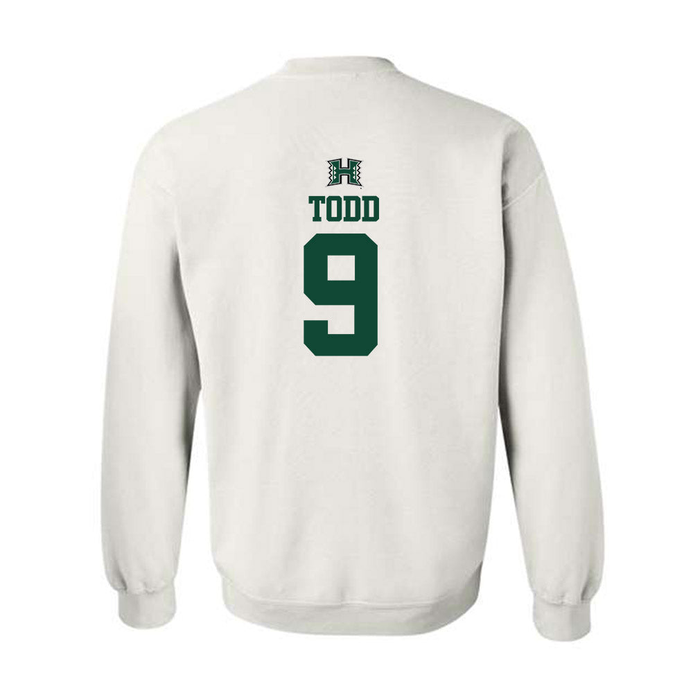 Hawaii - NCAA Men's Volleyball : Justin Todd - Replica Shersey Crewneck Sweatshirt-1