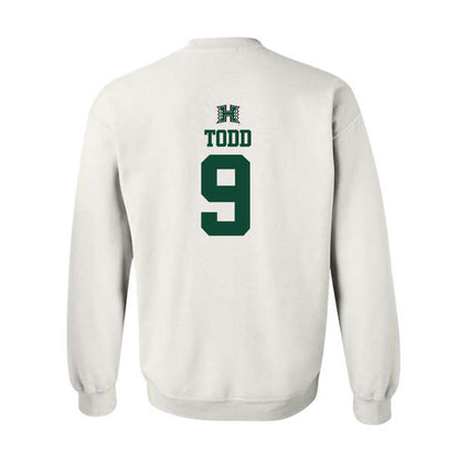 Hawaii - NCAA Men's Volleyball : Justin Todd - Replica Shersey Crewneck Sweatshirt-1