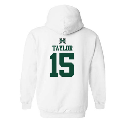 Hawaii - NCAA Men's Volleyball : Kai Taylor - Replica Shersey Hooded Sweatshirt-1
