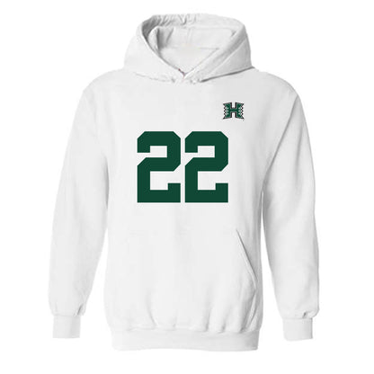 Hawaii - NCAA Men's Volleyball : Quintin Greenidge - Replica Shersey Hooded Sweatshirt-0