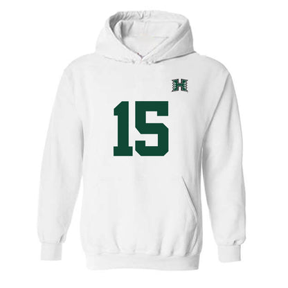Hawaii - NCAA Men's Volleyball : Kai Taylor - Replica Shersey Hooded Sweatshirt-0
