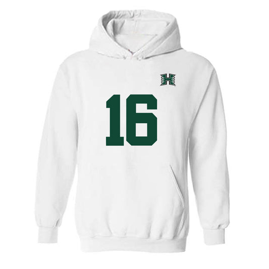 Hawaii - NCAA Men's Volleyball : Ofeck Hazan - Replica Shersey Hooded Sweatshirt-0