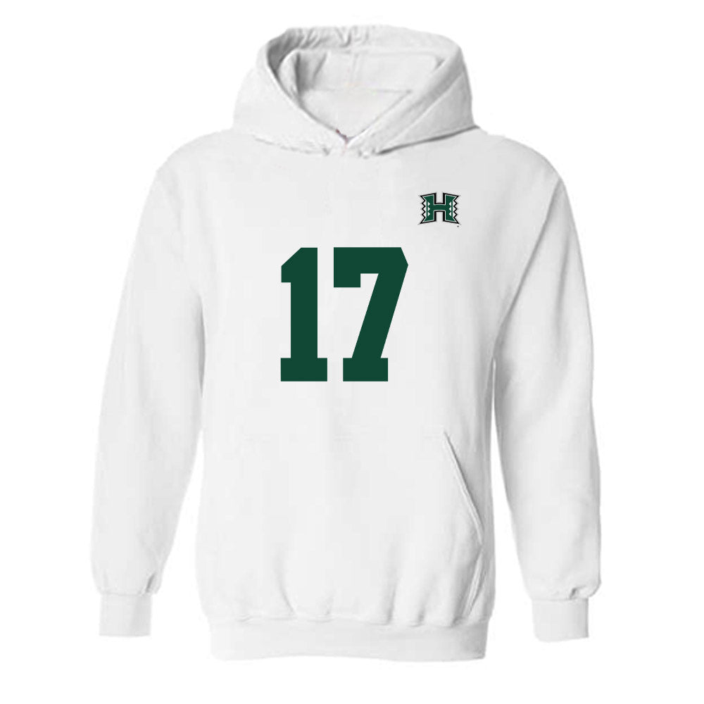 Hawaii - NCAA Men's Volleyball : Thatcher Fahlbusch - Replica Shersey Hooded Sweatshirt-0
