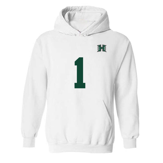 Hawaii - NCAA Men's Volleyball : Chaz Galloway - Replica Shersey Hooded Sweatshirt-0